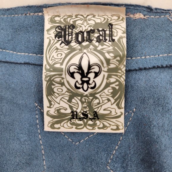 VOCAL APPAREL Fringe Ultrasuede Cropped American Flag Western Jacket S-XL NWT - Picture 12 of 12